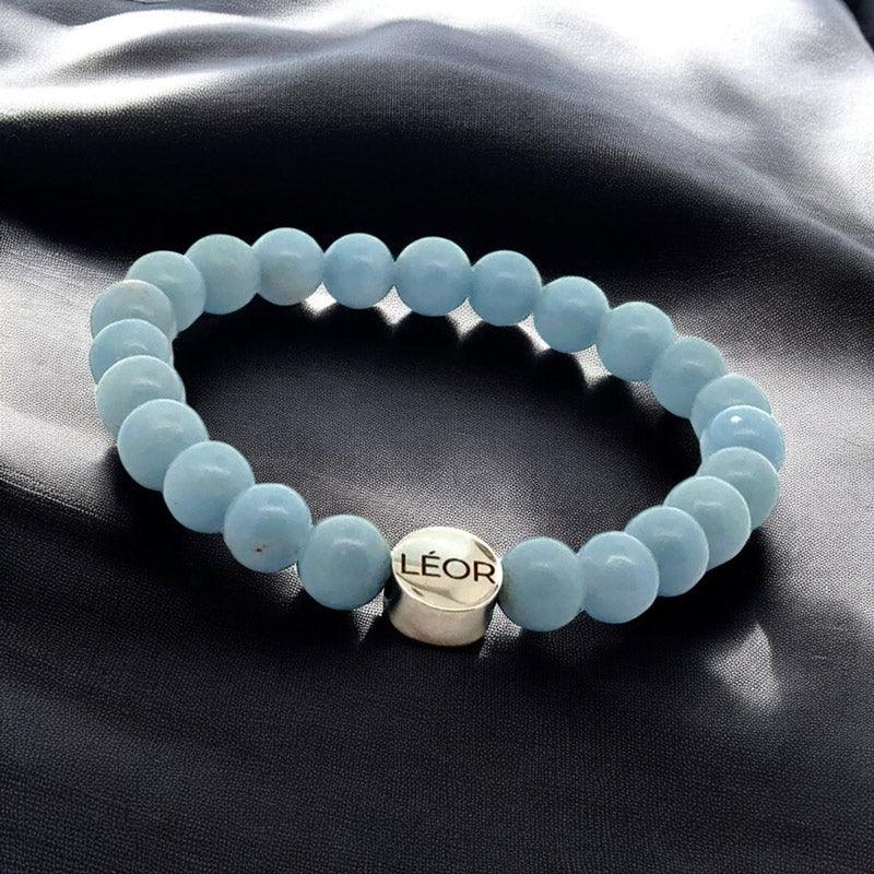 Angelit Perlenarmband LÉOR - WEARLÉOR