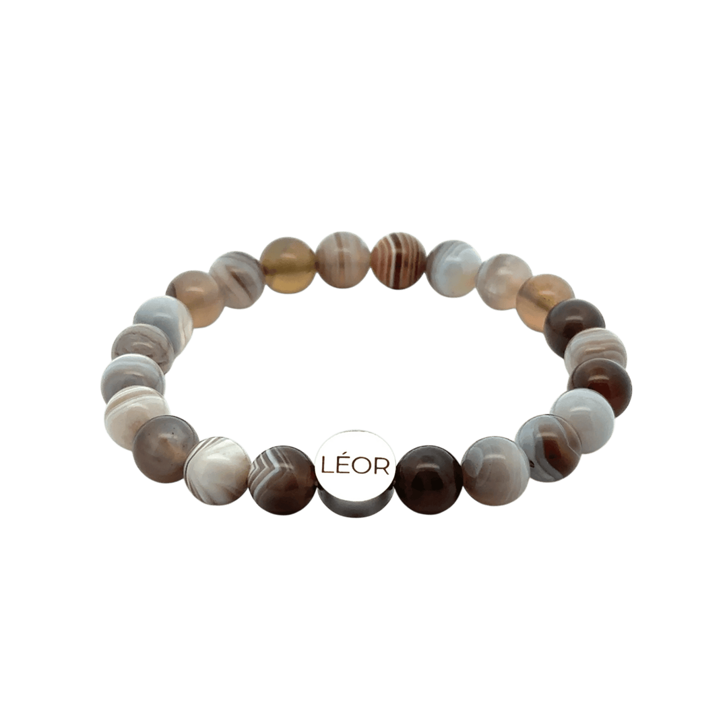 Botswana Achat Perlenarmband LÉOR - WEARLÉOR