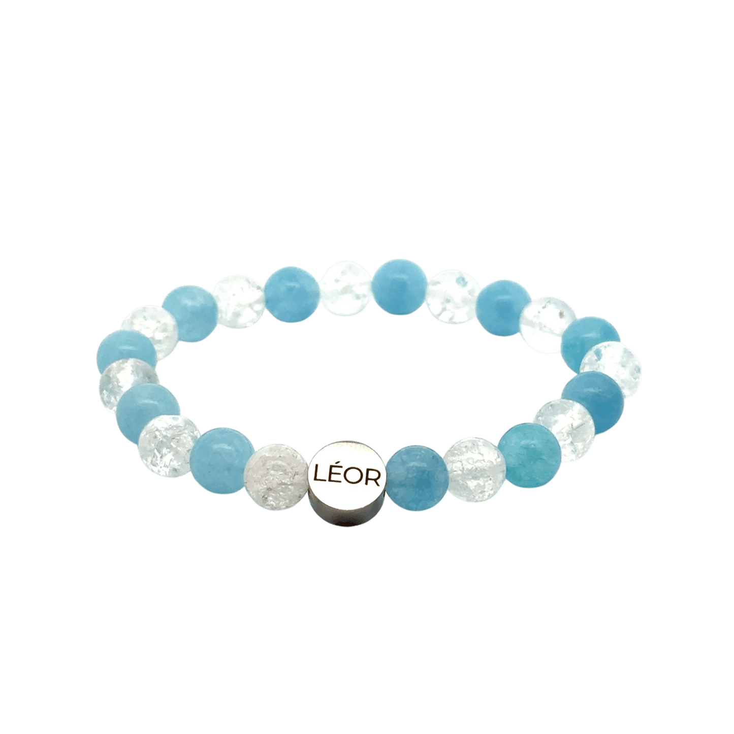 Calcit & Quarz Perlenarmband LÉOR - WEARLÉOR