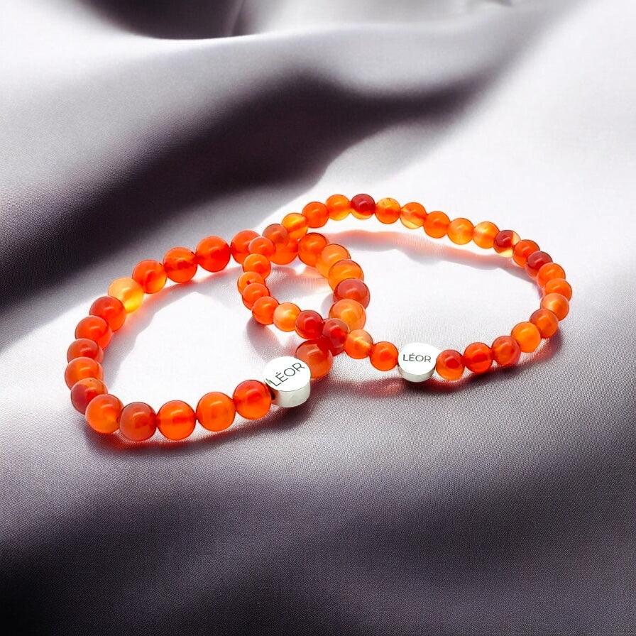 Karneol Perlenarmband LÉOR - WEARLÉOR