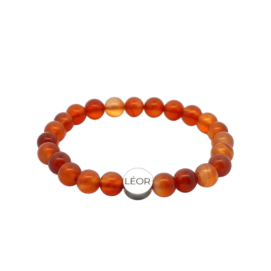 Karneol Perlenarmband LÉOR - WEARLÉOR