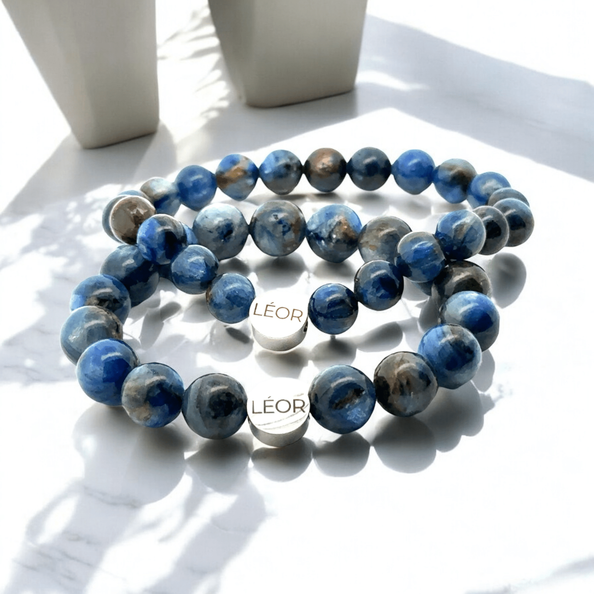 Kyanit Perlenarmband Natural LÉOR - WEARLÉOR