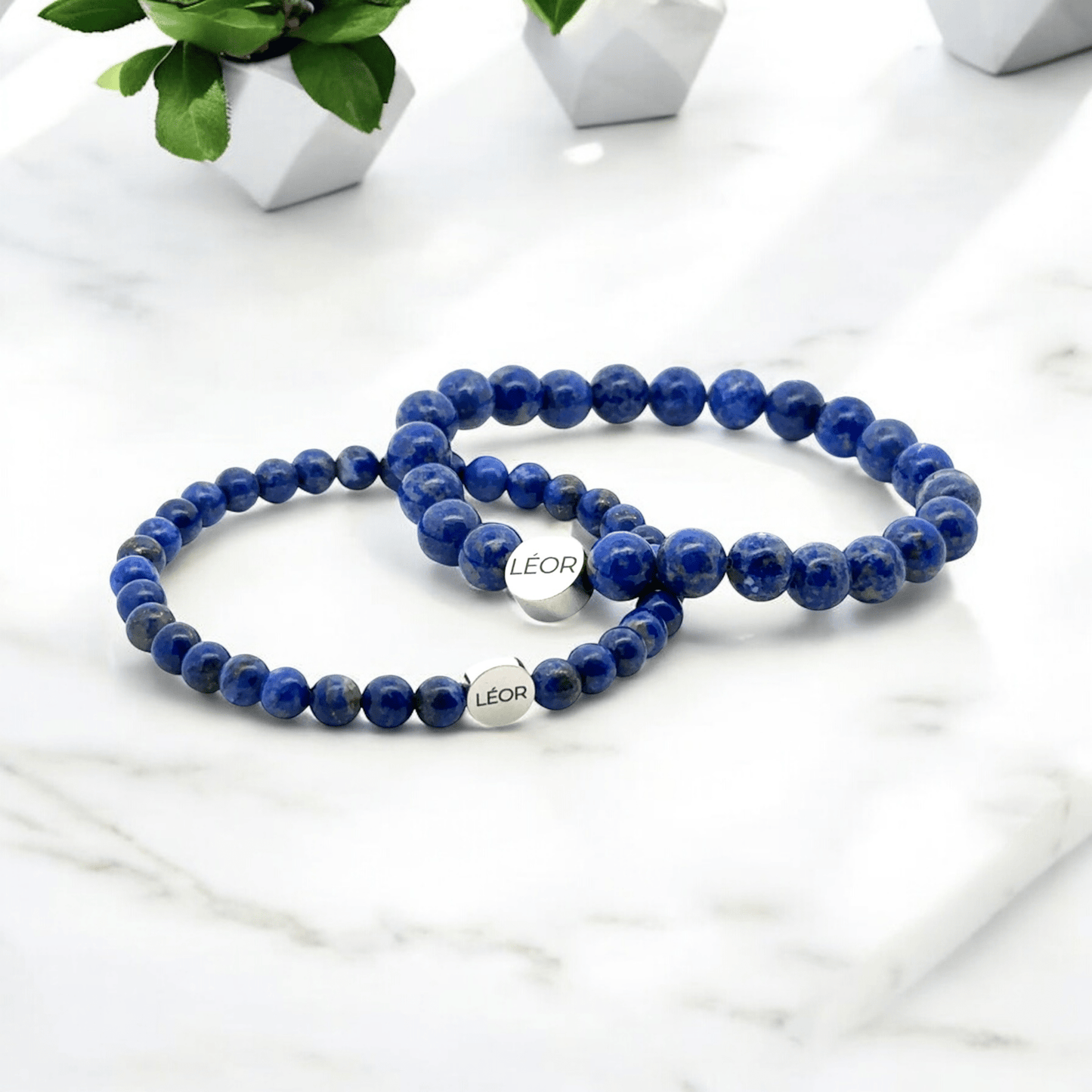 Lapis Perlenarmband LÉOR - WEARLÉOR