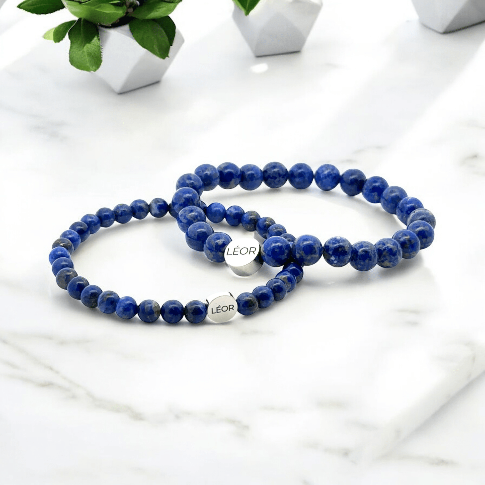 Lapis Perlenarmband LÉOR - WEARLÉOR