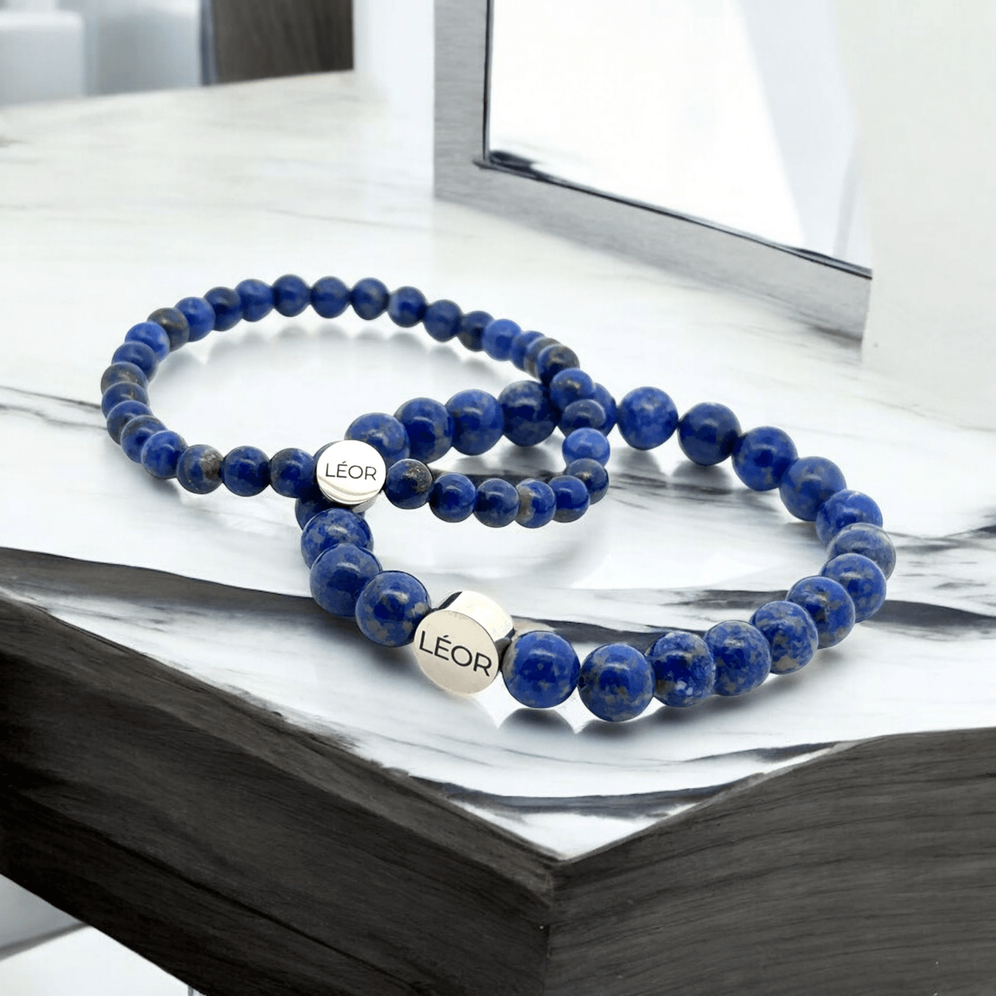 Lapis Perlenarmband LÉOR - WEARLÉOR