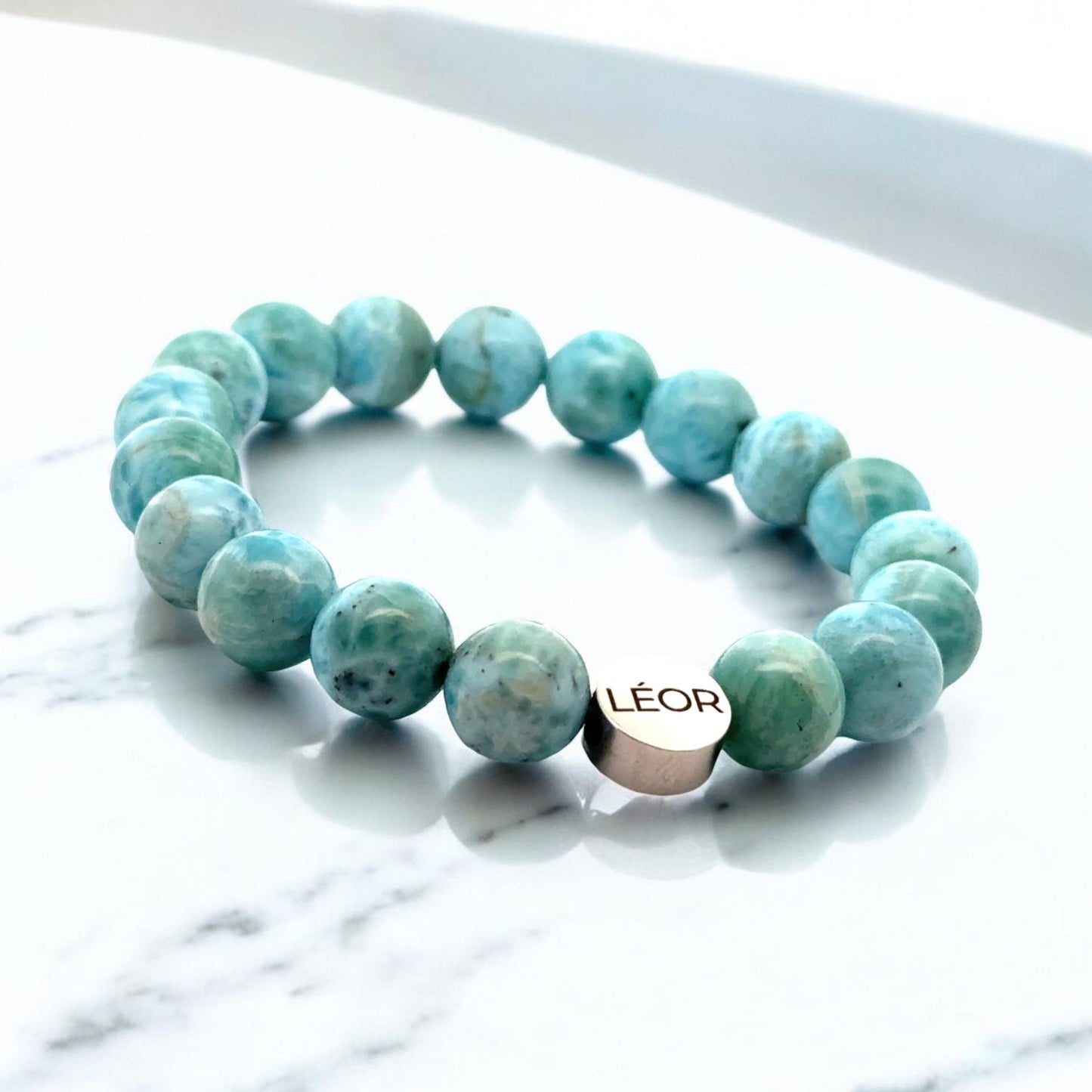 Larimar Perlenarmband LÉOR - WEARLÉOR