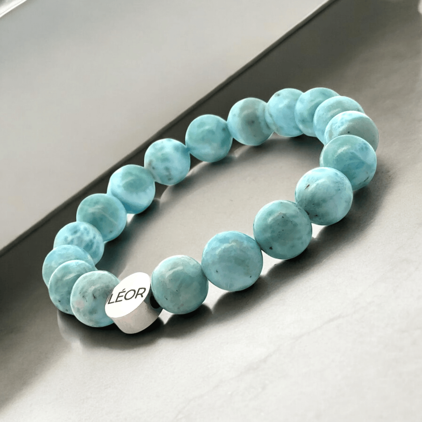 Larimar Perlenarmband LÉOR - WEARLÉOR