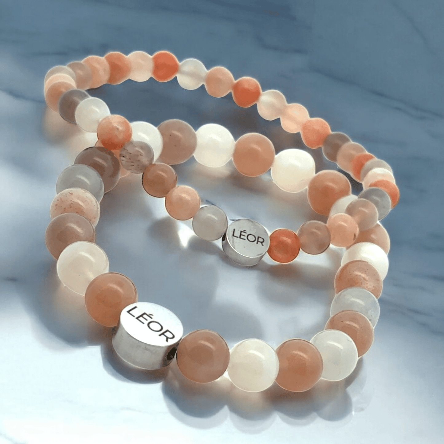 Mondstein MIX Perlenarmband LÉOR - WEARLÉOR