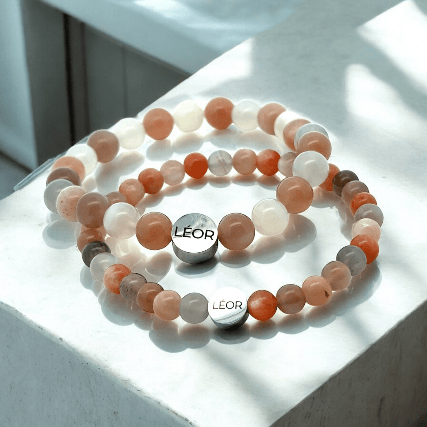 Mondstein MIX Perlenarmband LÉOR - WEARLÉOR