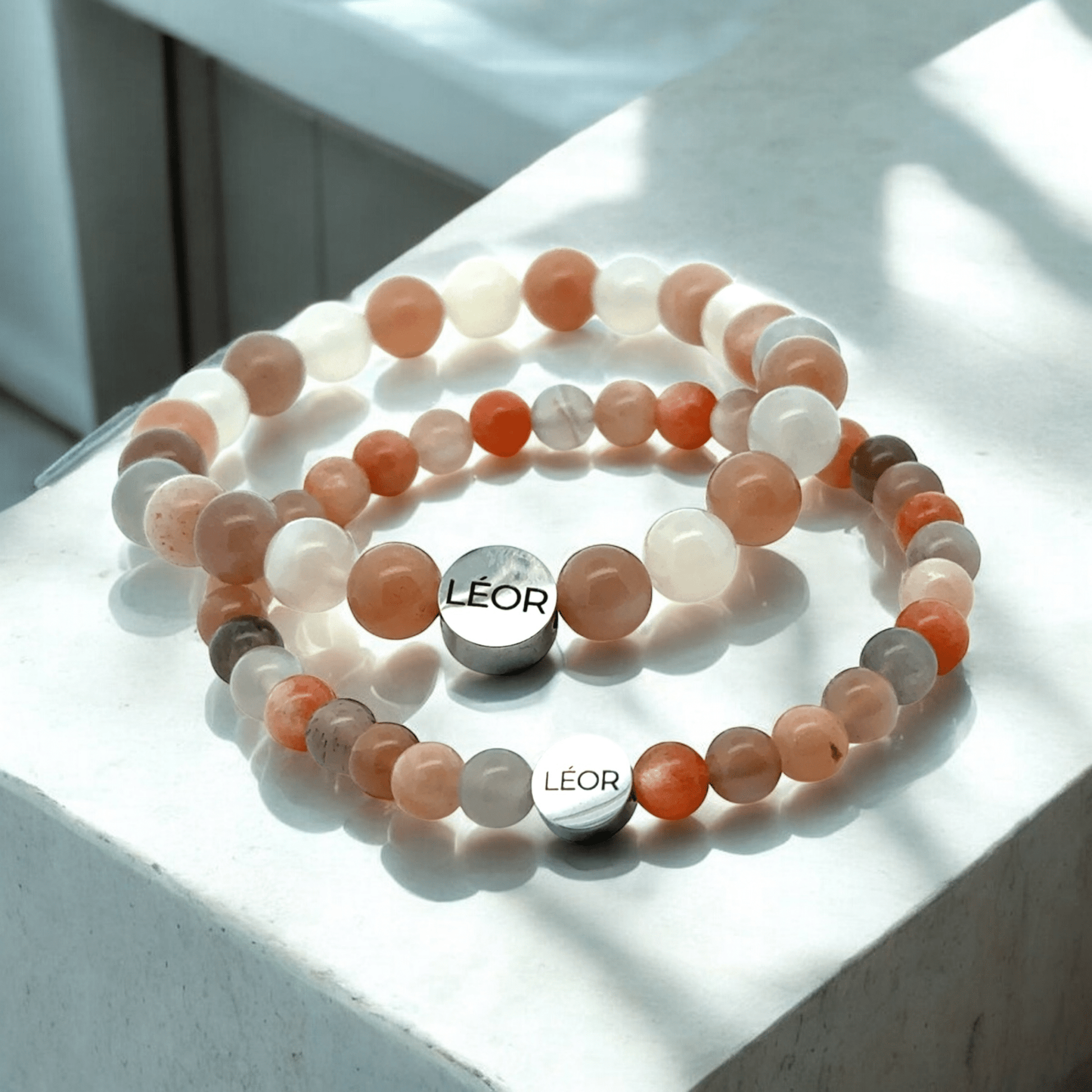 Mondstein MIX Perlenarmband LÉOR - WEARLÉOR