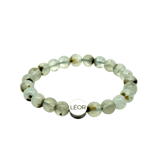 Prehnit Perlenarmband LÉOR - WEARLÉOR
