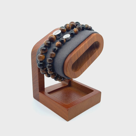 Tigerauge Perlenarmband LÉOR