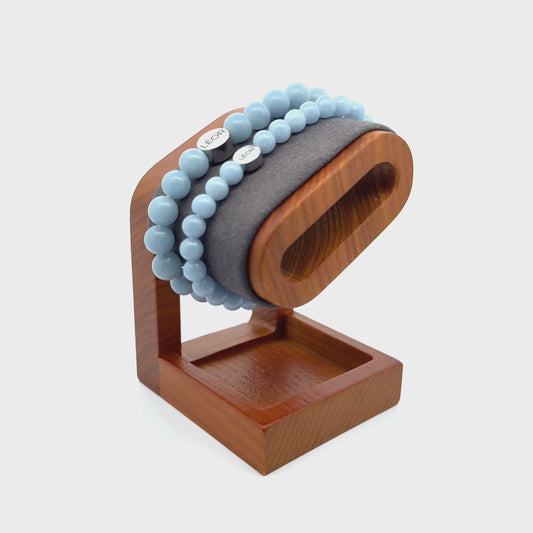 Angelit Perlenarmband LÉOR