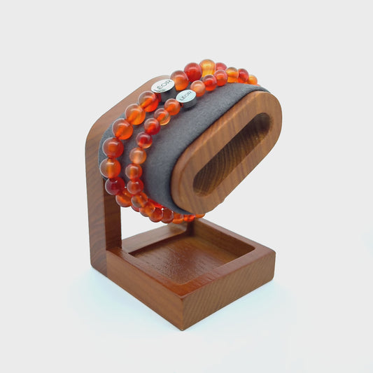 Karneol Perlenarmband LÉOR