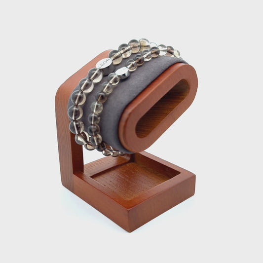 Rauchquarz Perlenarmband LÉOR