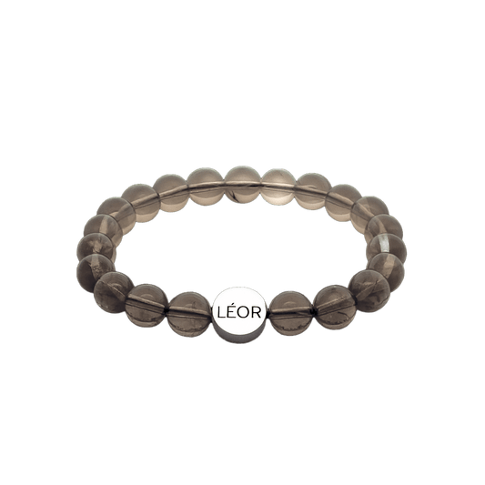 Rauchquarz Perlenarmband LÉOR - WEARLÉOR
