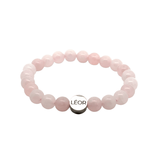 Rosenquarz Perlenarmband LÉOR - WEARLÉOR