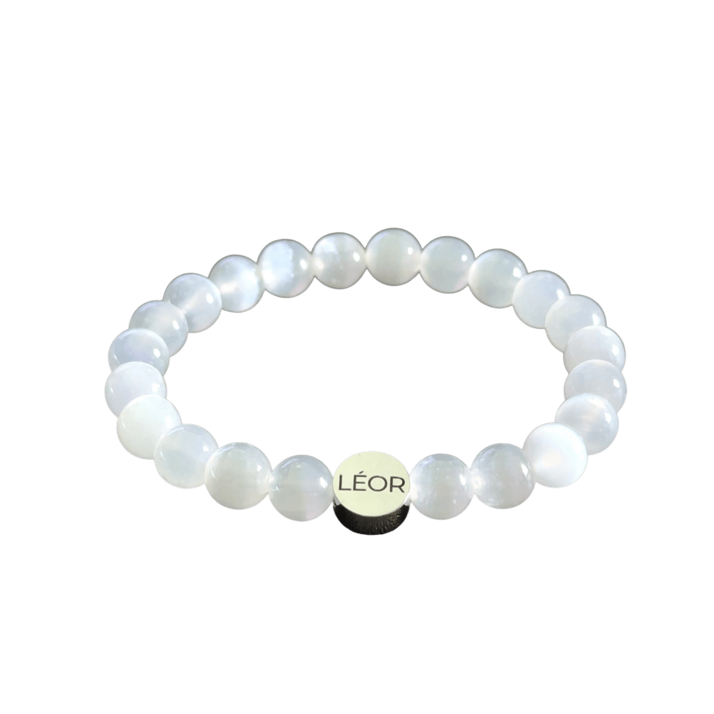 Selenit Perlenarmband LÉOR - WEARLÉOR