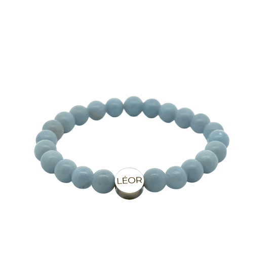 Angelit Perlenarmband LÉOR - WEARLÉOR