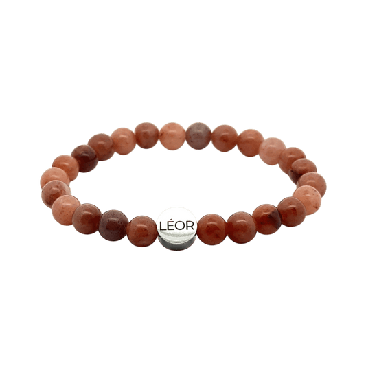 Aventurin-Orange Perlenarmband LÉOR - WEARLÉOR