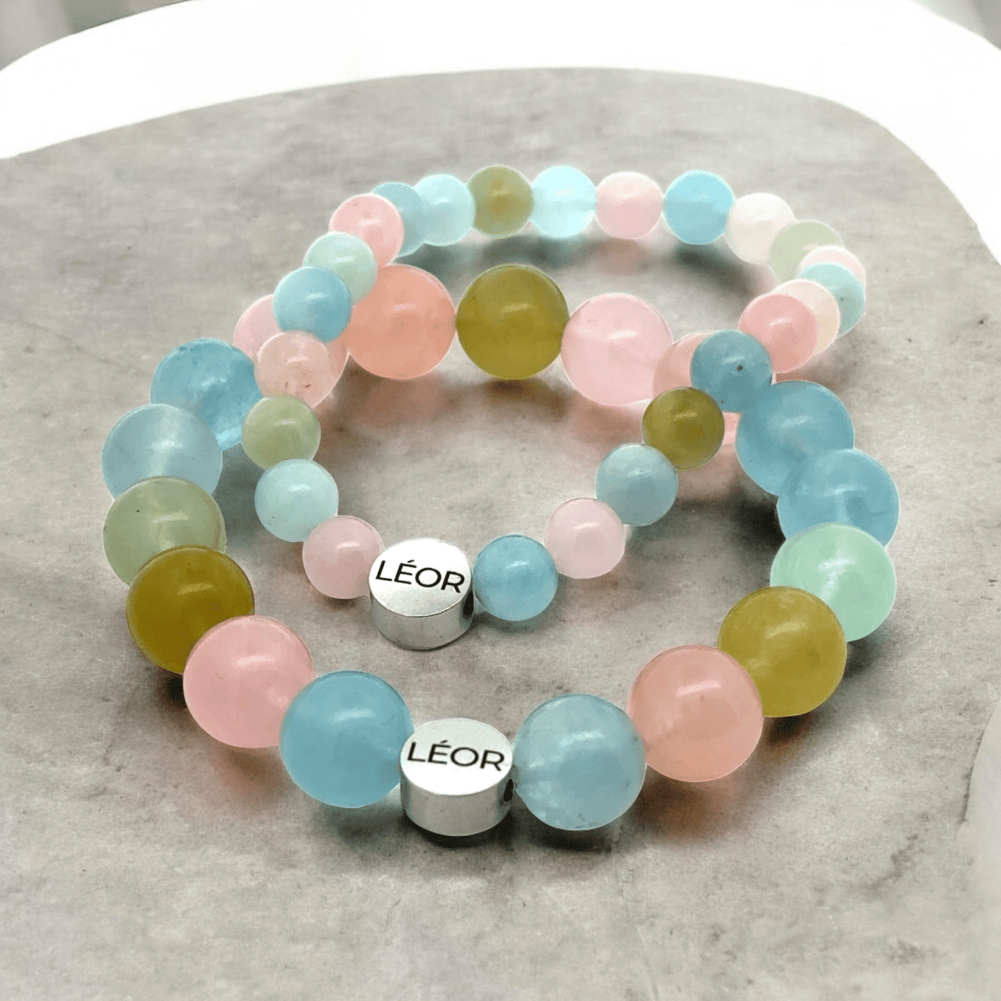 Beryll Perlenarmband LÉOR - WEARLÉOR