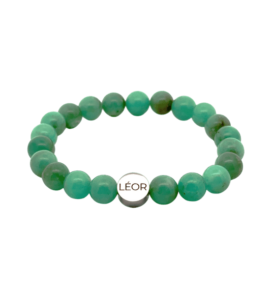 Chrysopras Perlenarmband LÉOR - WEARLÉOR