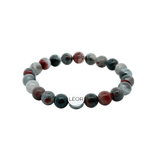 Heliotrop Perlenarmband LÉOR - WEARLÉOR
