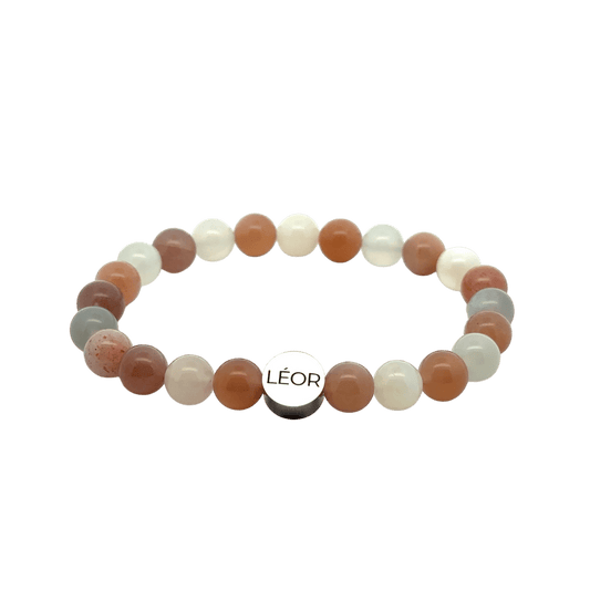 Mondstein MIX Perlenarmband LÉOR - WEARLÉOR