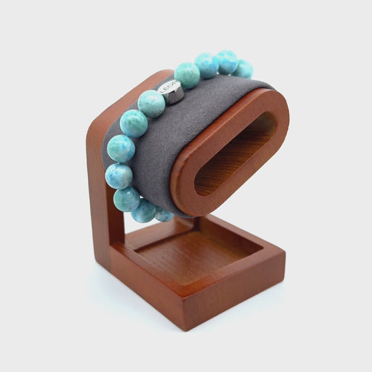 Larimar Perlenarmband LÉOR