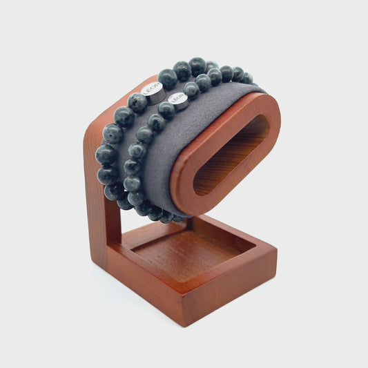 Larvikit Perlenarmband LÉOR