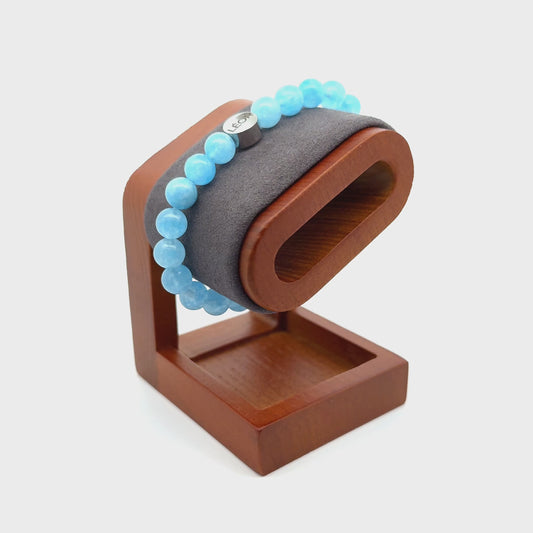 Blauer Calcit Perlenarmband LÉOR