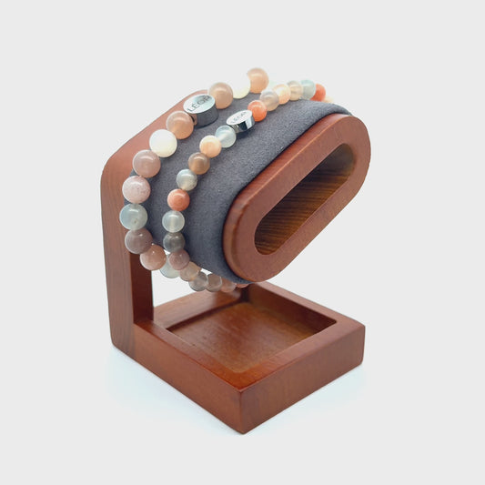Mondstein MIX Perlenarmband LÉOR