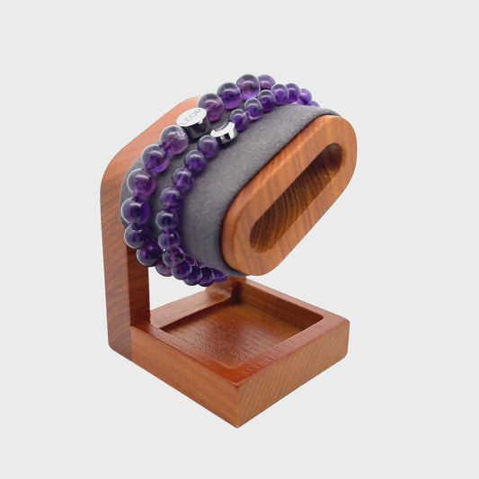 Amethyst Perlenarmband LÉOR