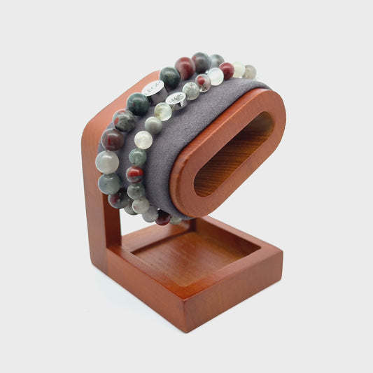 Heliotrop Perlenarmband LÉOR