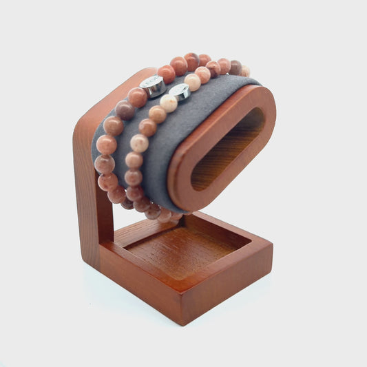 Aventurin-Orange Perlenarmband LÉOR