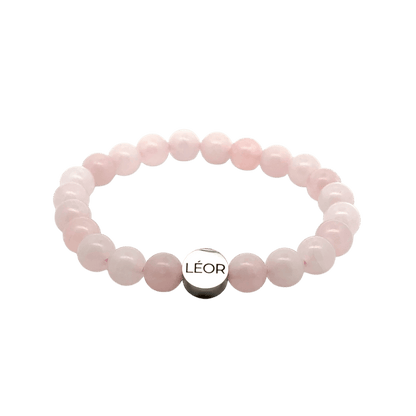 Rosenquarz Perlenarmband LÉOR - WEARLÉOR